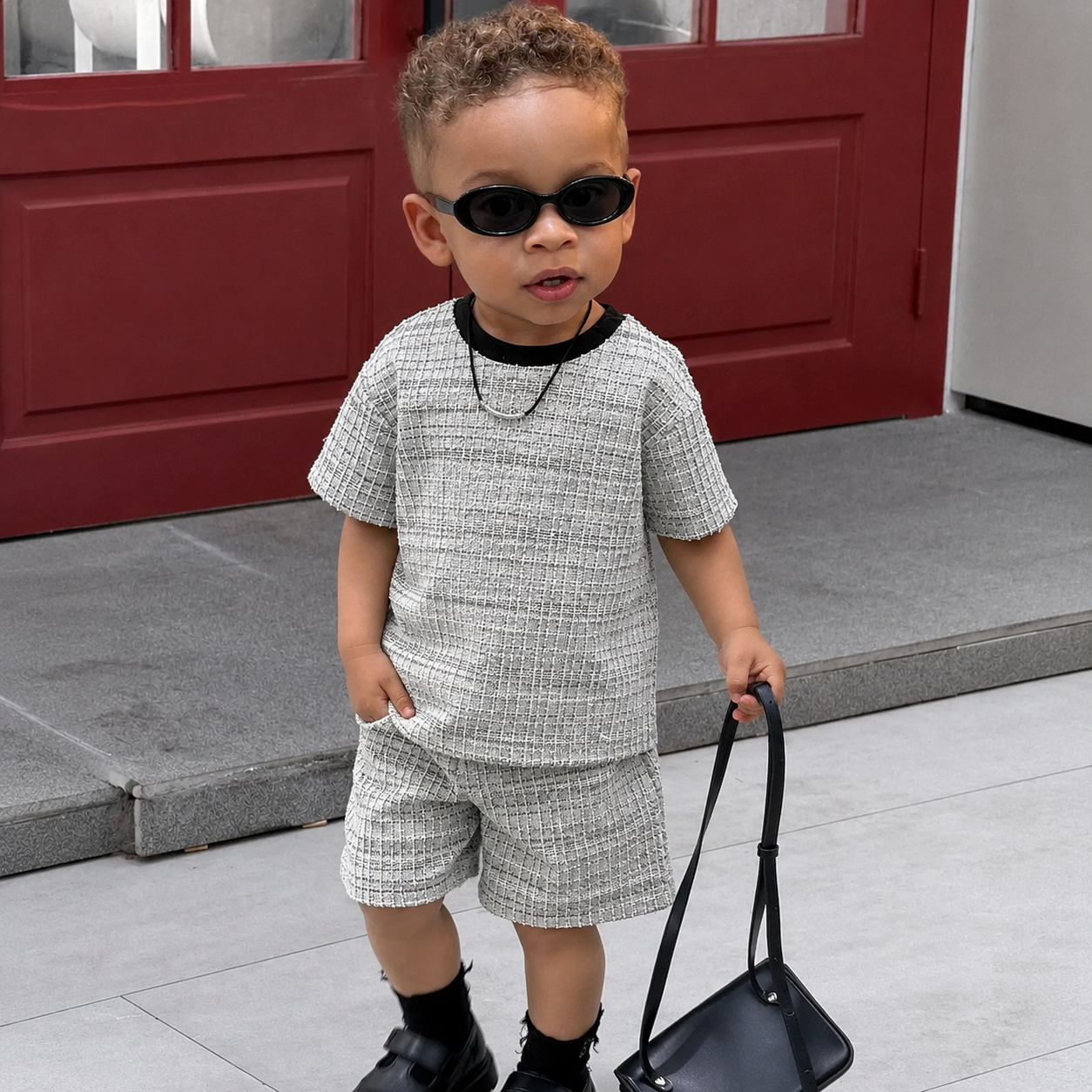 Conjunto Manga Curta Infantil Theo™