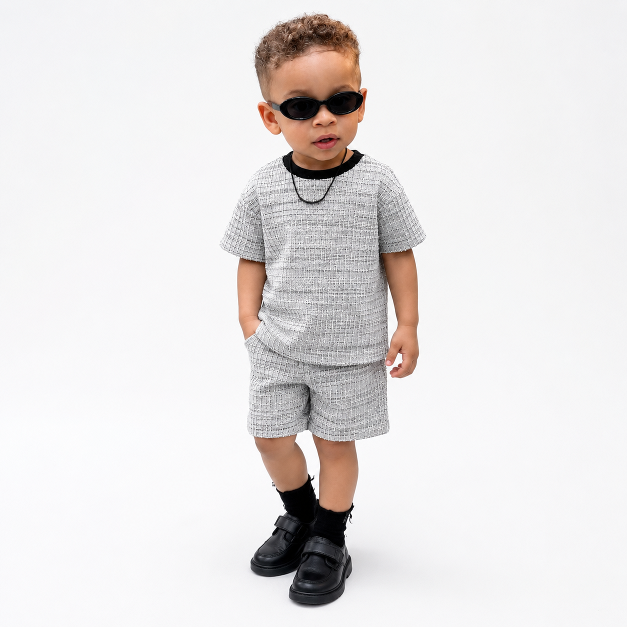Conjunto Manga Curta Infantil Theo™