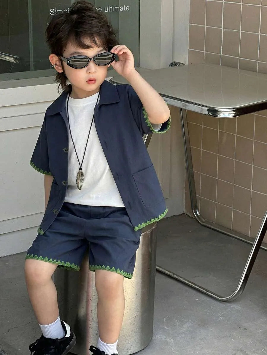 Conjunto Manga Curta Infantil Noah™